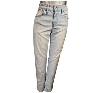 Levi's Demi Curve Jeans Women 27/32 Straight Mid Rise Light Wash